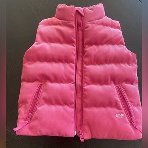 Vineyard Vines Pink Corduroy Puffer Vest Size 3T